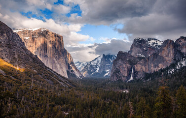 Clouds Rolling into the Valley at Dusk, Yosemite National Park, California