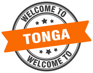 Welcome to Tonga stamp. Tonga round sign