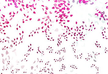 Light pink vector texture with random forms.