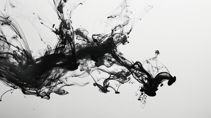 Black ink in water