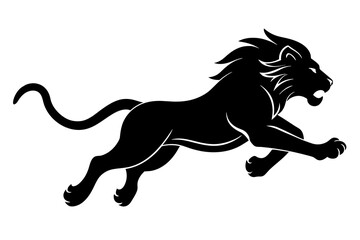 black lion vector