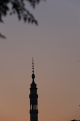 Obraz premium tower at sunset