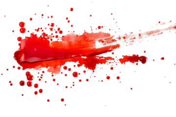 blood or paint splatters isolated on white background,graphic resources,halloween concept	
