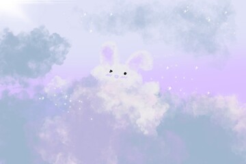 Obraz premium rabbit in the snow