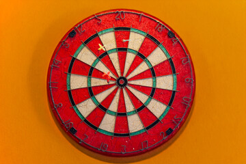 Obraz premium View of the dart in the cafe