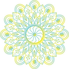 This is simple and vector Colorful mandala background and it is editable.