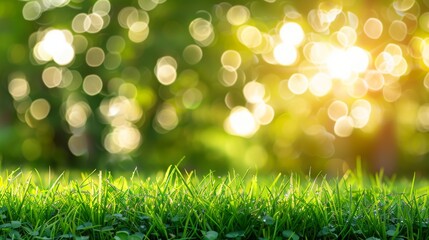 Obraz premium Abstract spring, summer grass meadow field. Beautiful fresh nature landscape environment.