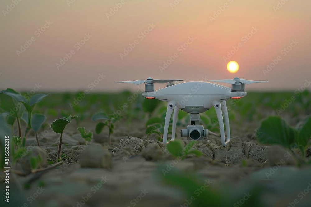 Aufkleber farming drones apply high tech pesticide with precision and structured sensoric technology in vineya