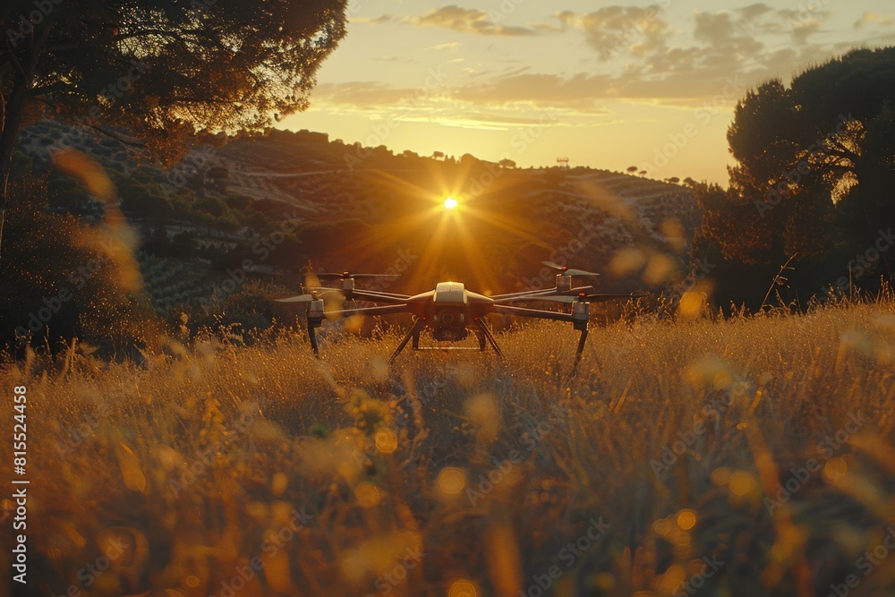 Poster agricultural drones utilize structured sensoric technology for precision pesticide applications in c