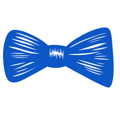 Blue bow tie