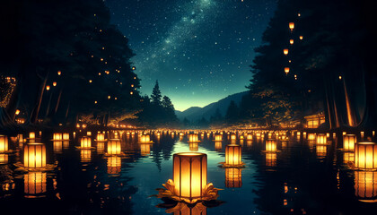 Toro Nagashi: Starlit Lantern Floating Ceremony

