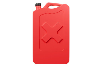 3d Gasoline fuel canister icon isolated on orange background. Dynamics of world oil prices. Trading on stock exchange investment oil profit. 3d Minimal Jerrycan gasoline canister icon. 3d render.