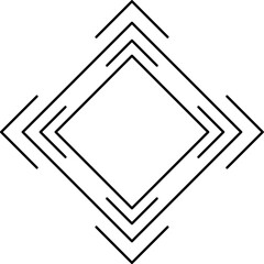 Minimal Geometric Logo Badge Outline Design Element Vector