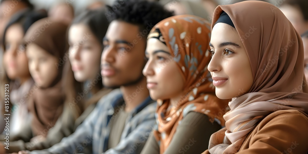 Poster embracing diversity in the classroom: multicultural student learning environment. concept multicultu