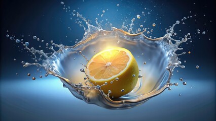 water splash lemon