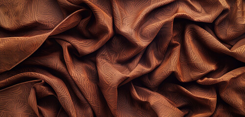 Broad cinnamon fabric texture in ultra-wide format.