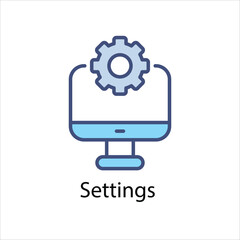 Settings Vector icon