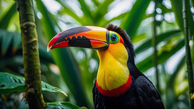 Toucan bird in Amazonia, Brazil