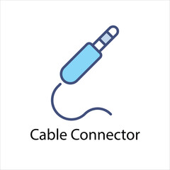 Cable Connector Vector icon