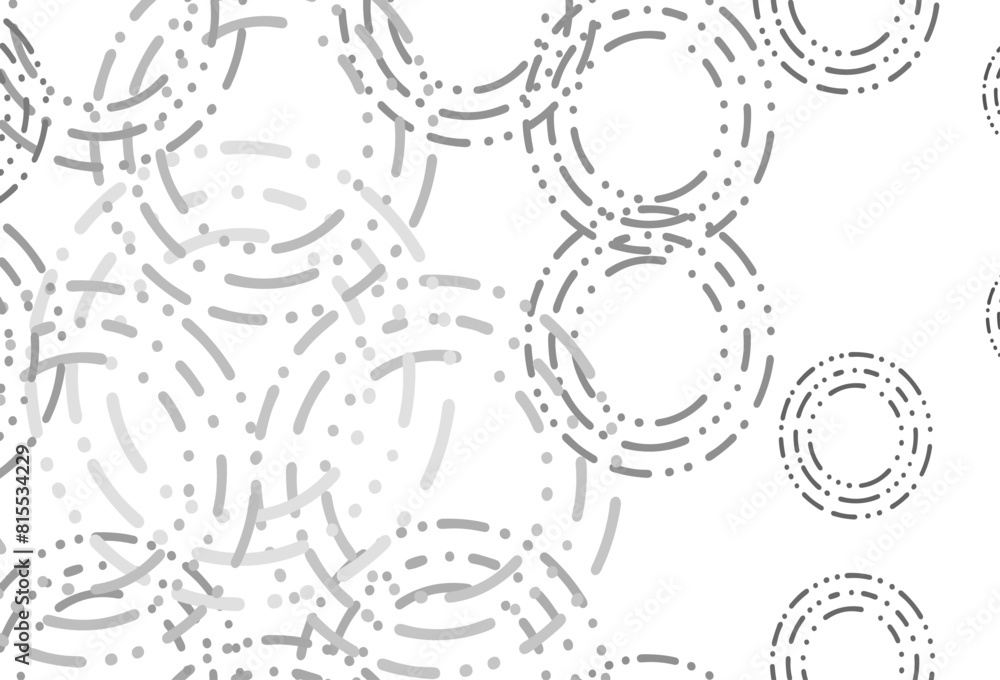 Poster light silver, gray vector texture with disks.