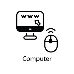 Computer  Vector icon