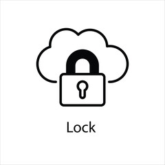 Lock Vector icon 