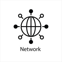 Network Vector icon 