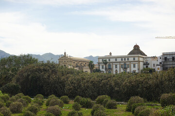 The view of Palermo from the seaside, Sicily, Italy