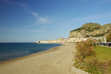 The view of Cefalu town, Sicily, Italy	