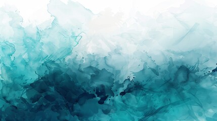 Obraz premium Abstract blue watercolor paint background