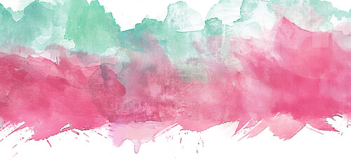Obraz premium Raspberry, mint watercolors Fresh vibrant blend.
