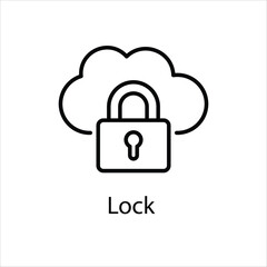 Lock Vector icon 