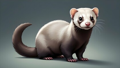 A ferret icon with a sleek body