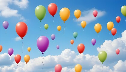 A whimsical background with colorful balloons floa upscaled_10