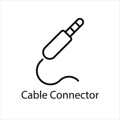 Cable Connector Vector icon