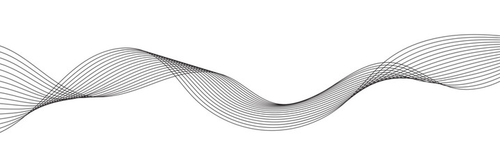 Abstract wave element for design. Digital frequency track equalizer. Stylized line art background. Modern graphic design element concept for banner, flyer, card, cover, or brochure.