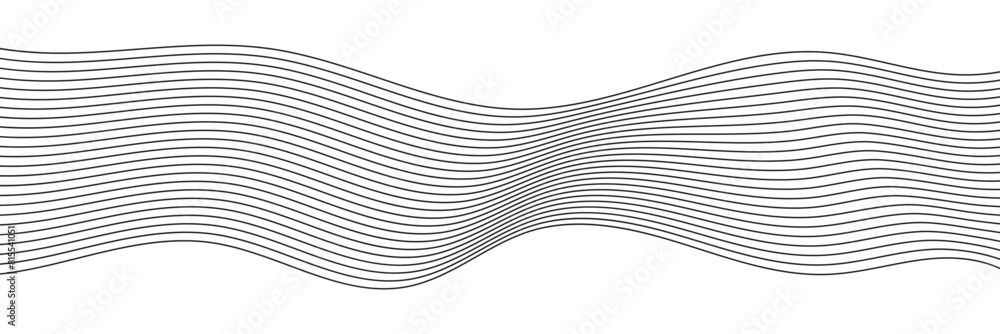 Aufkleber technology abstract lines gold gradient color on white background. technology, data science, geometr