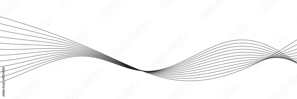 Poster abstract wave element for design. digital frequency track equalizer. stylized line art background. m