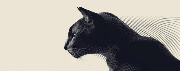 Design front-facing animal silhouettes infused with a modern, minimalist aesthetic Employ sleek lines and negative space for a striking visual impact