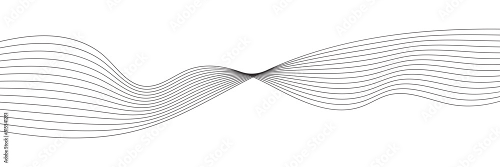 Aufkleber technology abstract lines gold gradient color on white background. technology, data science, geometr