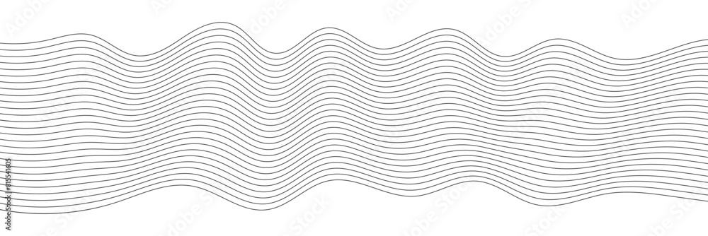 Poster curve wave seamless pattern. abstract wave element for design. modern abstract background. futuristi