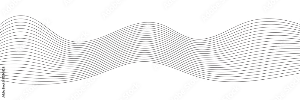 Poster curve wave seamless pattern. abstract wave element for design. modern abstract background. futuristi