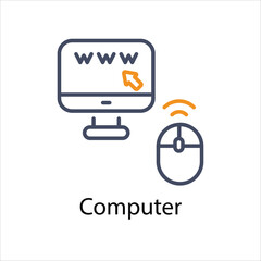 Computer  Vector icon