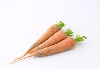 土の付いた人参