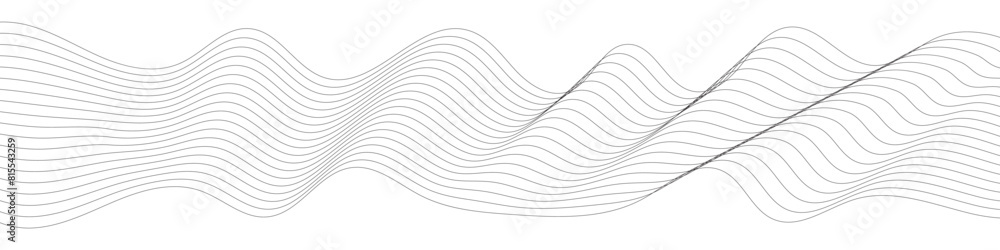 Aufkleber abstract grey, white smooth element swoosh speed wave modern stream transparent background. curve wa