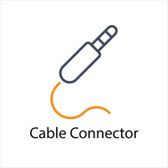 Cable Connector Vector icon