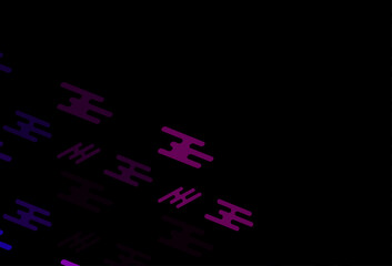 Dark Pink vector background with straight lines.