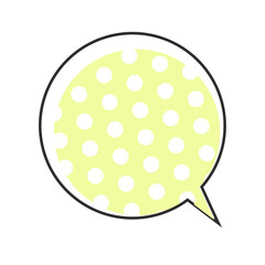 手描きの線画吹き出しイラスト