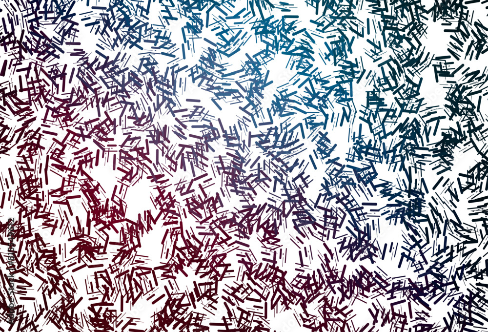 Poster dark green, red vector pattern with narrow lines.