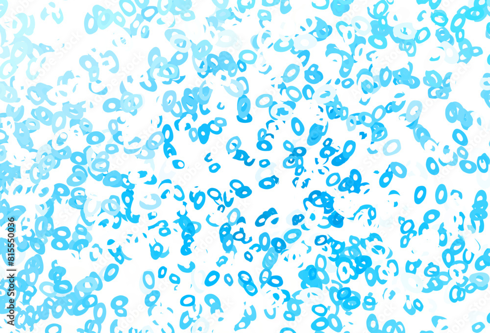 Poster light blue, green vector texture with disks.